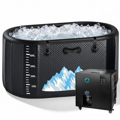 Cold Plunge Tub Designed for Full-Body Recovery, 248 Gallon Capacity, 1HP Dual System, WiFi Control