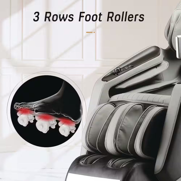 4D Zero Gravity Heated Massage Chair – SL-Track, Bluetooth