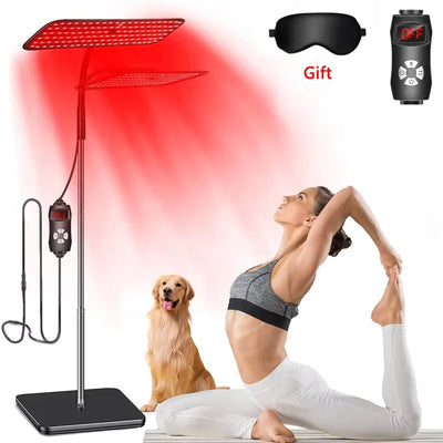 Red Light Therapy Panel 660nm & 850nm with Stand