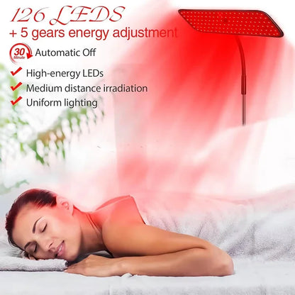 660Nm 850Nm LED Red Light Therapy Panel with Stand near Infrared Therapy Lamp Devices for Body Muscle Relax and Skin Care — product view 2
