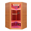 Infrared Sauna Built for Home Wellness, 2180W 9-Panel Heating, 360° Surround System, Corner Design 2-3 Person