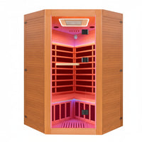 Infrared Sauna Designed for Home Wellness, 2180W Power, Hemlock Wood Construction, 360° Surround Heating