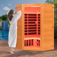 Infrared Sauna Designed for Home Wellness, 2180W Power, Hemlock Wood Construction, 360° Surround Heating — product view 10
