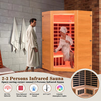 Infrared Sauna Designed for Home Wellness, 2180W Power, Hemlock Wood Construction, 360° Surround Heating — product view 12