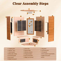 Infrared Sauna Designed for Home Wellness, 2180W Power, Hemlock Wood Construction, 360° Surround Heating — product view 7