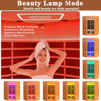 Infrared Sauna Designed for Home Wellness, 2180W Power, Hemlock Wood Construction, 360° Surround Heating — product view 8