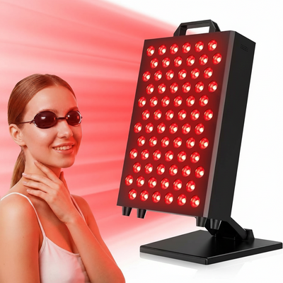 Red Light Therapy Panel 660nm & 850nm, 72 LEDs with Stand